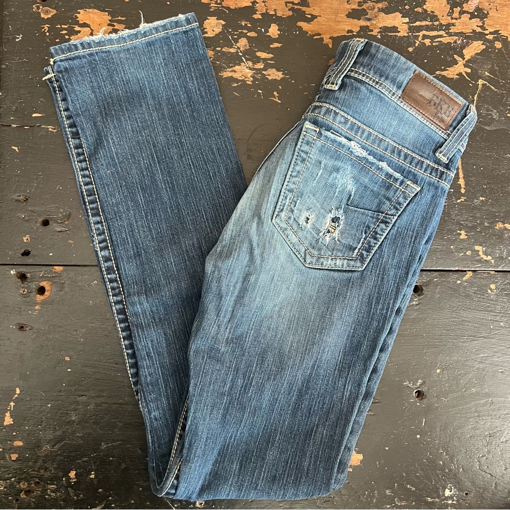 BKE Women's Straight Leg Jeans - Blue